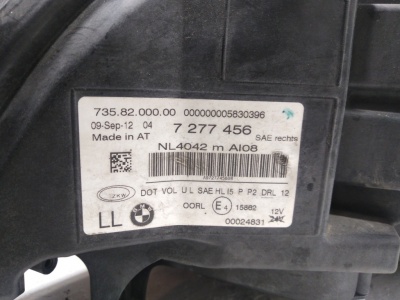 Фары (комплект) LED Adaptive X6 E71 рестайлинг  X6E71 63117359372