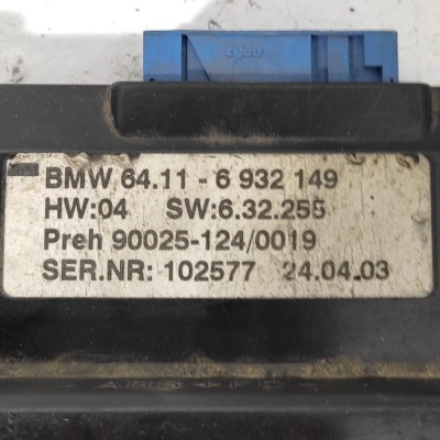Панель управления кондиционера BMW 7 E65 64116932149