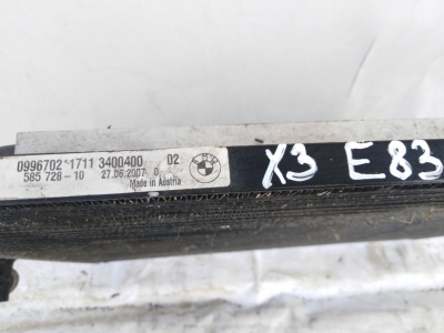 Радиатор кондиционера M54 X3E83 17113400400