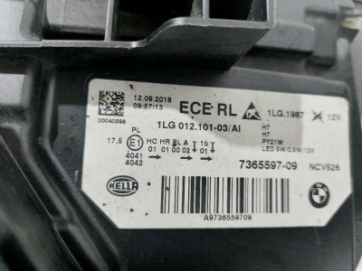 Фара левая 3-serie F30/F31/F80 2011-2020   F30 63117365597